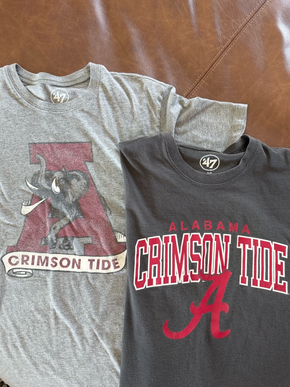 47 Alabama Crimson Tide Short Sleeve Tee Pair - Gray